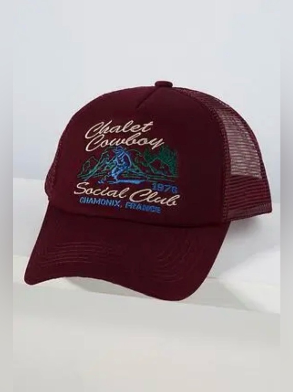 Anthropologie Worn/West Chalet Cowboy Trucker Hat